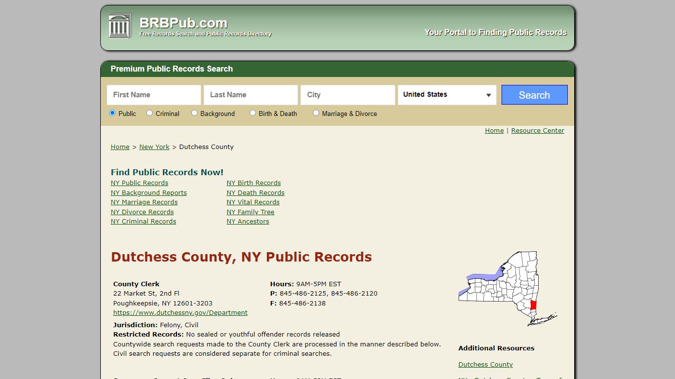Dutchess County Public Records | Search New York ...